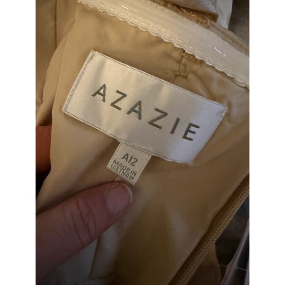 Beautiful Gold Azazie Dress Size A12 NWT - Picture 6 of 7